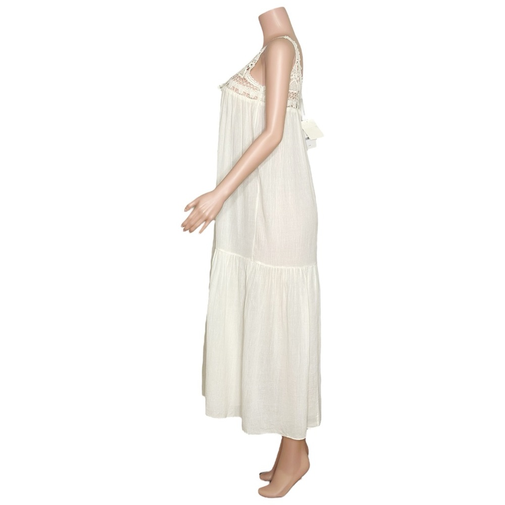 ULLA JOHNSON Rowena Coverup Dress, Ivory, P/XS - Picture 7 of 13